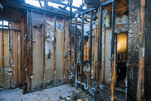 Professional Fire Damage Removal technician working in Silver Lake, OH